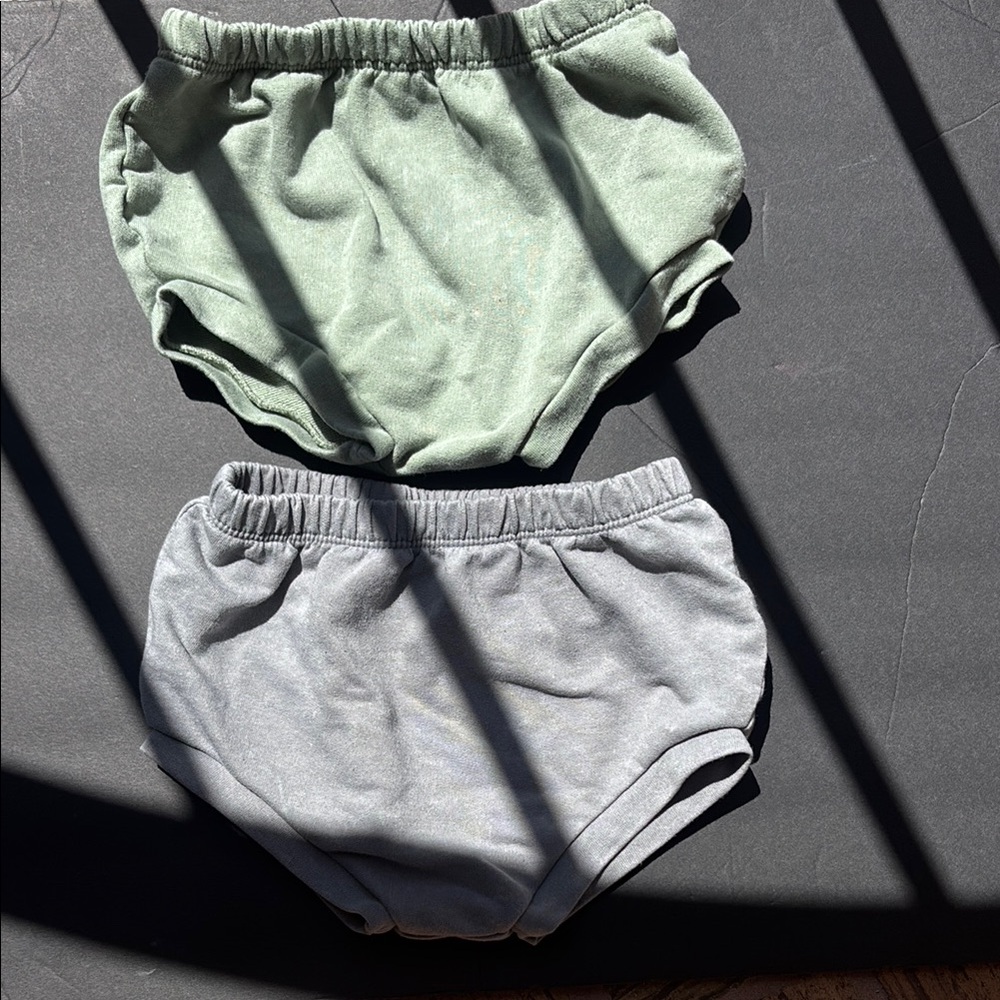 Cat & Jack Green and Gray Diaper Covers Soft Elastic Fit